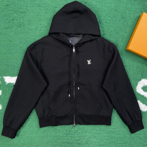 루이비통 【잔디집】 테크니컬 울 테일러드 후디드 블루종 (레어)