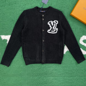 루이비통 【잔디집】 LV 인타르시아 니트 가디건 (레어)