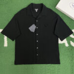 프라다 【잔디집】 리나일론 코튼 반팔 셔츠（레어）