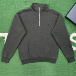 디올 【잔디집】 CD Icon 하프 지퍼 스웨트셔츠（레어）