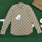 버버리 【잔디집】 체크 코튼 셔츠（레어）