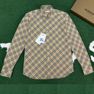 버버리 【잔디집】 체크 코튼 셔츠（레어）