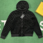 펜디 【잔디집】 FF 모티프 피케 저지 블루종 자켓（레어）