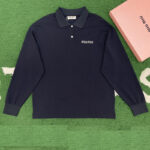 미우미우 [잔디집] 24SS 폴로셔츠 티셔츠 코튼 피크