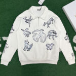 디올 【잔디집】 x 힐튼넬 지퍼 넥 스웨트셔츠（레어）