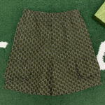 구찌 【잔디집】 GG 쉐도우 코튼 자카드 숏 팬츠（레어）