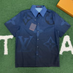 루이비통 【잔디집】 빅 모노그램 프린티드 숏 슬리브드 셔츠（레어）