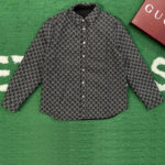 구찌 【잔디집】 GG 자카드 리버서블 셔츠（레어）
