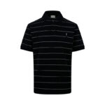 생로랑 【잔디집2】 카산드라 스트라이프 폴로 셔츠（세븐）