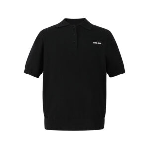 미우미우 【잔디집2】 로고 폴로 셔츠 울 니트 (세븐)