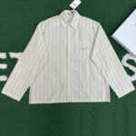 디올 【잔디집】 Couture 꾸뛰르 스트라이프 코튼 포플린 셔츠（레어）