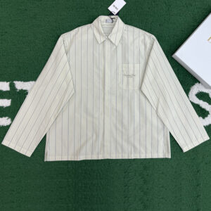 디올 【잔디집】 Couture 꾸뛰르 스트라이프 코튼 포플린 셔츠（레어）