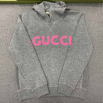 구찌 【터보】 로고 엠브로이더드 울 후디（TJ공장）