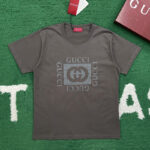 구찌 【잔디집】 인터로킹G 코튼 저지 프린트 티셔츠 (레어)