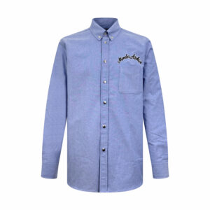 몽클레어 【잔디집2】 자수 로고 옥스포드 코튼 셔츠（세븐）