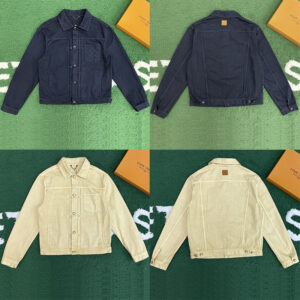 루이비통 【잔디집】 타입 II 가먼트 다이드 데님 트러커 재킷（레어）