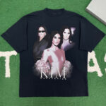 발렌시아가 【잔디집】 킴 카다시안 프린트 반팔 티셔츠 (레어)