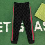 구찌 【잔디집】 다크그레이 웹 점포 GG 조깅 팬츠 （레어）