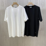 디올 코튼 비 자수 반팔 티셔츠