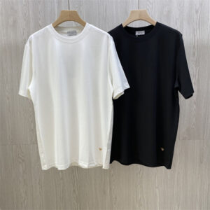 디올 코튼 비 자수 반팔 티셔츠