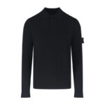 스톤아일랜드 【잔디집2】 고스트 니트 폴로 셔츠（세븐）