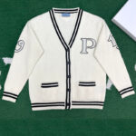 프라다 【잔디집】 울 캐시미어 가디건 （레어）