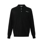 미우미우 【잔디집2】 24SS 로고 울 니트 폴로 티셔츠 (세븐)