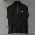 미우미우 【터보】 울 캐시미어 집업 가디건（TJ공장）