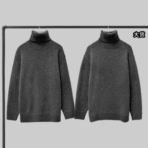 미우미우 【YD공장】 셰틀랜드 울 오버사이즈 터틀넥 스웨터