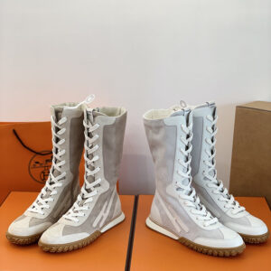 에르메스 스웨이드 레이스업 스니커즈