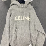 셀린느 (TJ공장) 【터보】 립드 울 오버사이즈 후드 스웨터