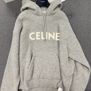 셀린느 (TJ공장) 【터보】 립드 울 오버사이즈 후드 스웨터