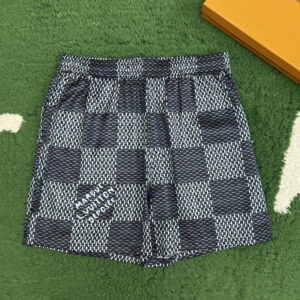 루이비통 【잔디집】 다미에 실크 숏 팬츠（레어）