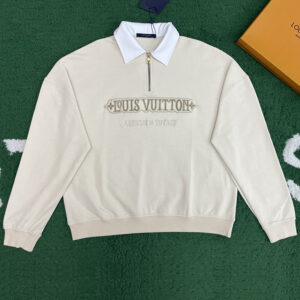 루이비통 【잔디집】 엠벨리시드 하프 집 스웨트셔츠（레어）