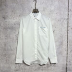 디올 【사슬공장】 24ss Tag 자수 포플린 셔츠