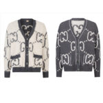 구찌 【잔디집2】 GG 리버시블 모헤어 가디건 (세븐)