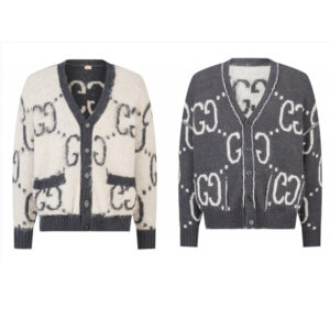 구찌 【잔디집2】 GG 리버시블 모헤어 가디건 (세븐)