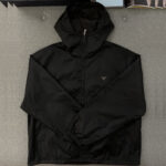 프라다 【TJ공장】 트라이앵글 리나일론 후드 집업 블루종 자켓 로고 （터보）