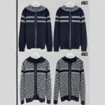 디올 【YD공장】 리버서블 후드 지퍼 가디건 테크니컬 캐시미어