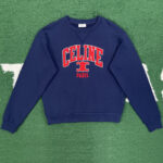 셀린느 【잔디집】 파리 트리옹프 프린트 오버사이즈 스웨트셔츠 맨투맨 코튼 플리스 (레어)