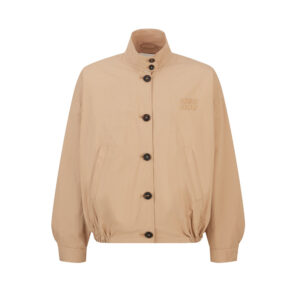 미우미우 【잔디집2】 로고 포플린 블루종 자켓（세븐）