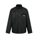 프라다 【잔디집2】 트라이앵글 로고 오버 셔츠（세븐）