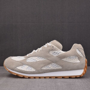 보테가베네타 【M공장】 오르빗 스웨이드 트리밍 메쉬 스니커즈 씨 솔트