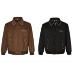 루이비통 【잔디집2】 스웨이드 카프스킨 엠브로이더드 보머 자켓（세븐）