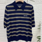 미우미우 울 캐시미어 폴로 스웨터