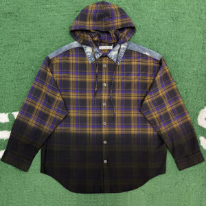 아크네 【잔디집】 버튼업 후드 셔츠（레어）