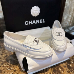 샤넬 【TJ공장】 CC 퀄팅 턴락 모카신 로퍼 (터보)