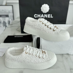 샤넬 【TJ공장】 24P 트위드 골드 브로치 스니커즈 （터보）