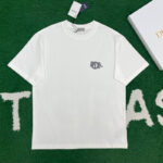 디올 【잔디집】 Charm 코튼 반팔 티셔츠（레어）