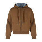 로에베 【잔디집2】 아나그램 코튼 후드 집업（세븐）